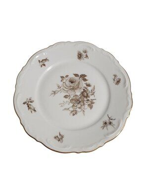 Mitterteich Bavaria Charming Barbara Germany Fine Porcelain Floral Bread Plate